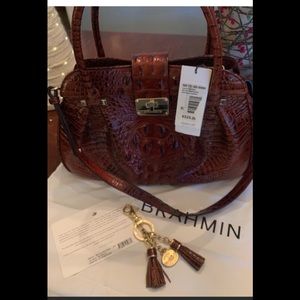 Brahmin Laura Satchel Pecan NWT